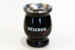 Калабас для мате "Reserva", черный, металл, 220 мл.