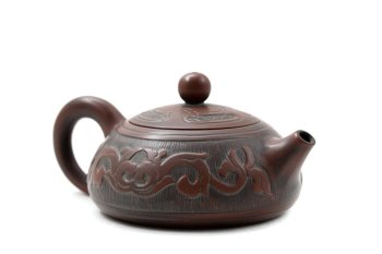 Чайник глиняный, циньчжоуская керамика, 110 мл.